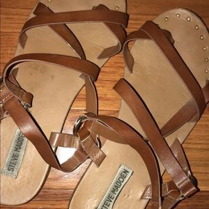 steve madden criss cross sandals 9.5